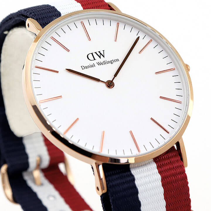 ェイスにレ ポイント最大6倍 ナイロン ピンクゴールド 0103dw Dw 腕時計 メンズ アクセの加藤時計店 通販 Payp ダニエルウェリントン Classic Daniel Wellington 40mm メンズ レディース ペア 腕時計男女兼用 ィング