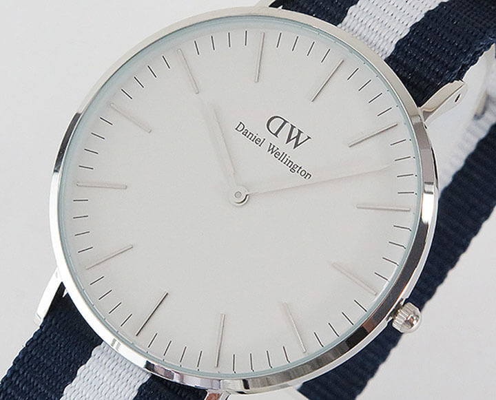 定番最新品 ポイント最大6倍 白 ナイロン ベルト シルバー 04dw 並行輸入品 腕時計 メンズ アクセの加藤時計店 通 ダニエルウェリントン クラシック Daniel Wellington 40mm メンズ レディース ペア 腕時計 紺 お得最新品 Hualing Ge