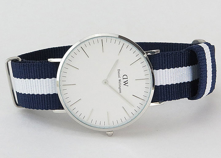 定番最新品 ポイント最大6倍 白 ナイロン ベルト シルバー 04dw 並行輸入品 腕時計 メンズ アクセの加藤時計店 通 ダニエルウェリントン クラシック Daniel Wellington 40mm メンズ レディース ペア 腕時計 紺 お得最新品 Hualing Ge