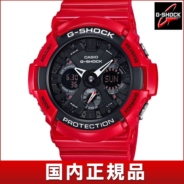 ジーショッ CASIO レッド 国内正規品 腕時計 メンズ アクセの加藤時計