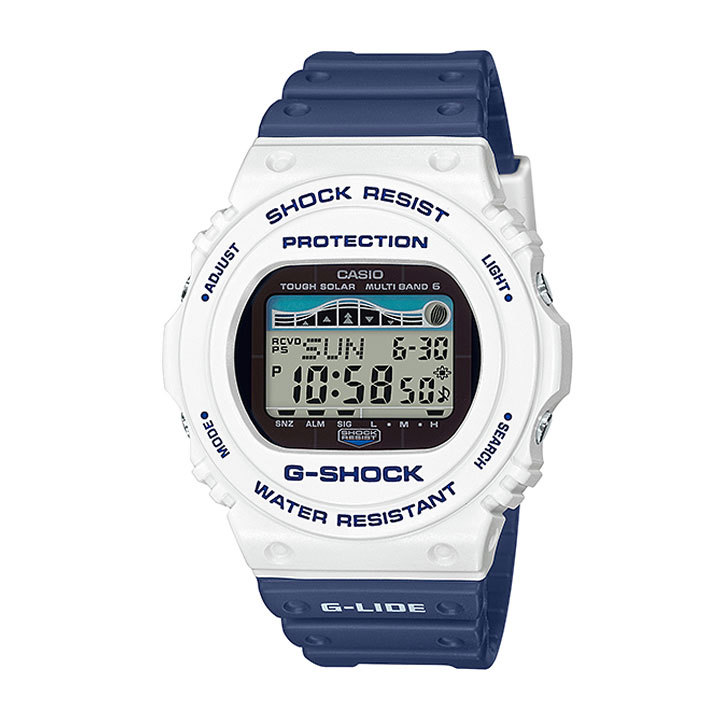 のトップサ G Shock 白 ホワイト 青 ブルー ウレタン 腕時計 メンズ アクセの加藤時計店 通販 Paypayモール Gショック Casio カシオ タフソーラー 電波 Gwx 5700ss 7jf G Lide デジタル メンズ 腕時計 国内正規品 メーカー