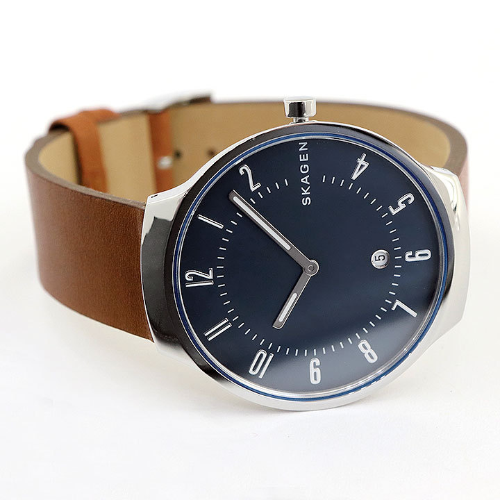 爆買い在庫 Skagen 海外モデル ネイビー ブラウン 革ベルト 腕時計 メンズ アクセの加藤時計店 通販 Paypayモール スカーゲン Grenen グレーネン Skw6457 メンズ 腕時計 おしゃれ かっこいい シンプル 限定品 Vanderschooten Com