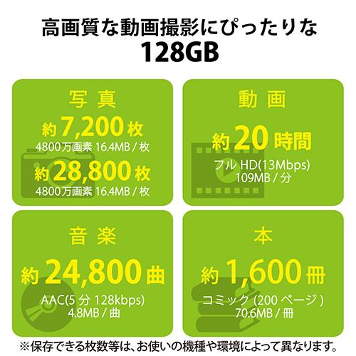  Elecom (ELECOM) MF-SP128GU11A2R смартфон для microSDXC память карта 128GB Class10