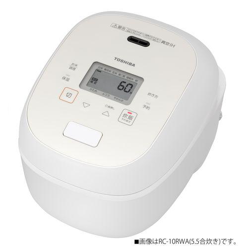 TOSHIBA RC-10RWA K 炊飯器 日本製新品 TOSHIBA TOSHIBA 真空IHジャー炊飯器 RC-10RWA-K（グランブラック） 炎