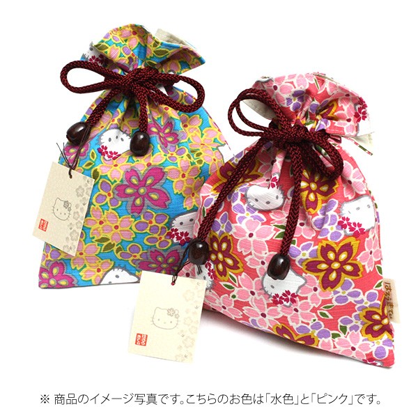  японский сувенир зарубежный человек ..... мир рисунок. Hello Kitty Sakura мешочек | фиолетовый 