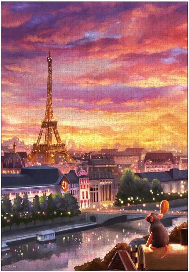 * jigsaw puzzle 1000 piece remi-. .... restaurant one tei* at * Sunset .. scree. street (51×73.5cm) D-1000-095( ton yo-).80cm