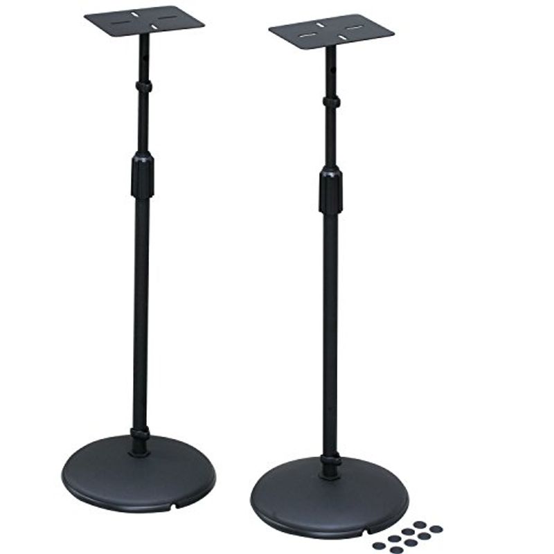 kiktani speaker stand tabletop :150mmX120mm height :575mm~1,045mm insulator attaching AV-SPS