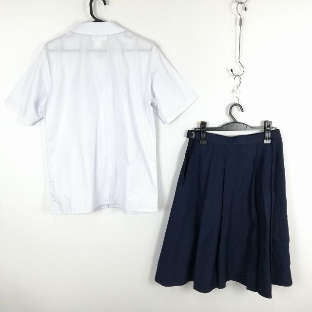  blouse skirt cord Thai top and bottom 3 point set 165 large size summer thing woman school uniform middle . high school white uniform used rank C NA2992