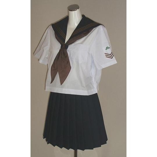  Kanto international high school uniform large size summer sailor suit skirt top and bottom set [ replica TAM]TAM-16-B