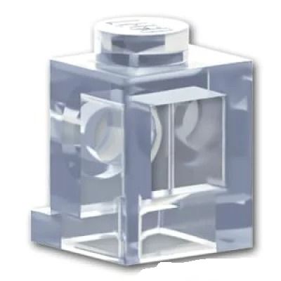 6244796 Lego parts block 1 x 1 - head light [Tr,Clear/ trance clear ] | LEGO genuine products. loose sale 