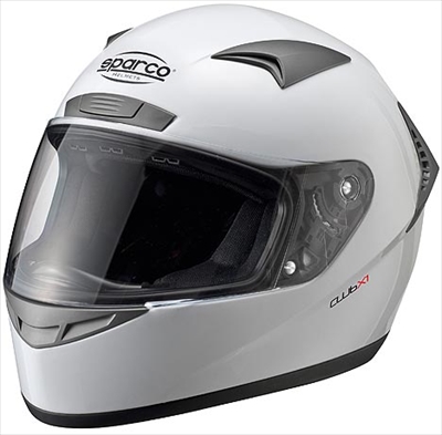sparco full-face helmet CLUB X1 color : white size :M (57~58cm)