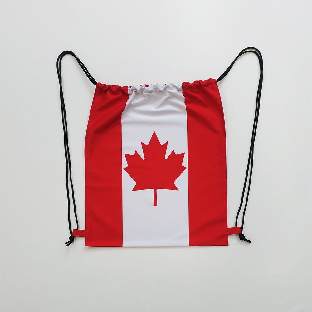 TOSPA knapsack Canada national flag pattern reversible design W36×H43cm polyester made 