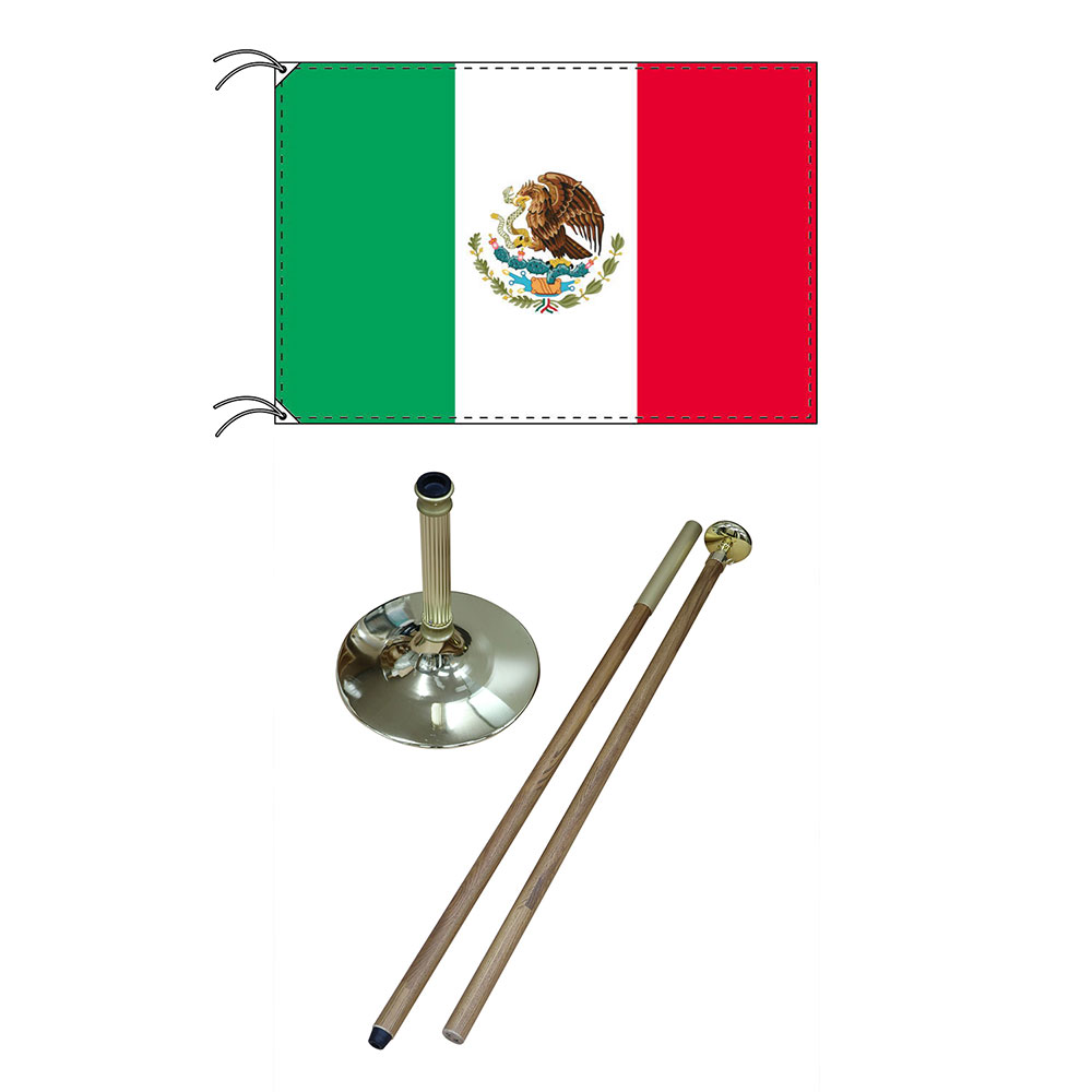 TOSPA высококлассный прямой . type национальный флаг комплект Mexico национальный флаг 90×135cm подставка paul (pole) национальный флаг шар комплект 