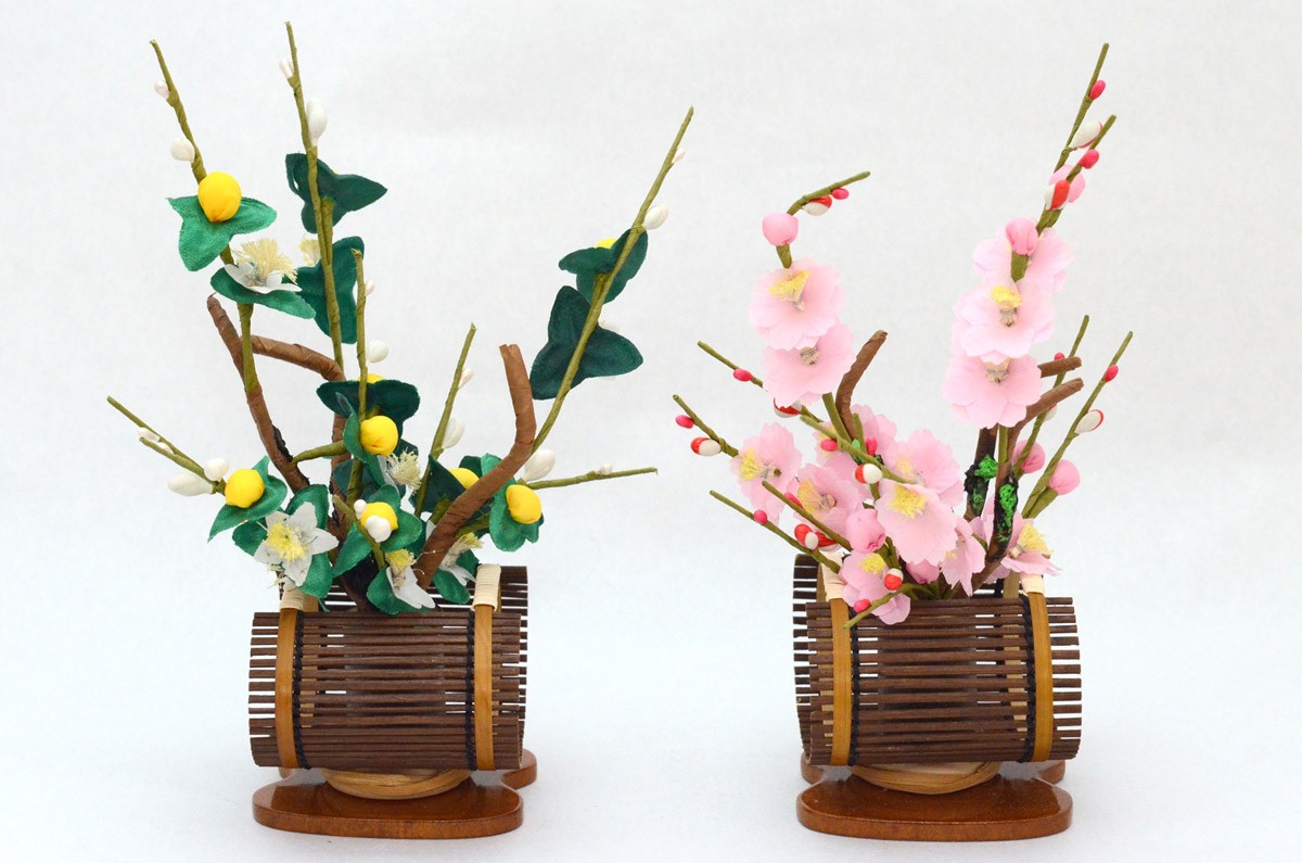 [ шторка сударэ ..( маленький )] высота 18cm Sakura .( кукла hinaningyo украшение цветок )