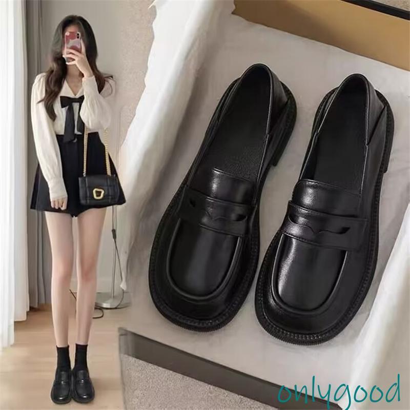  Loafer lady's pumps slip-on shoes thickness bottom leather shoes coin Loafer low cut .. shoes fatigue not Flat .... stylish pretty 