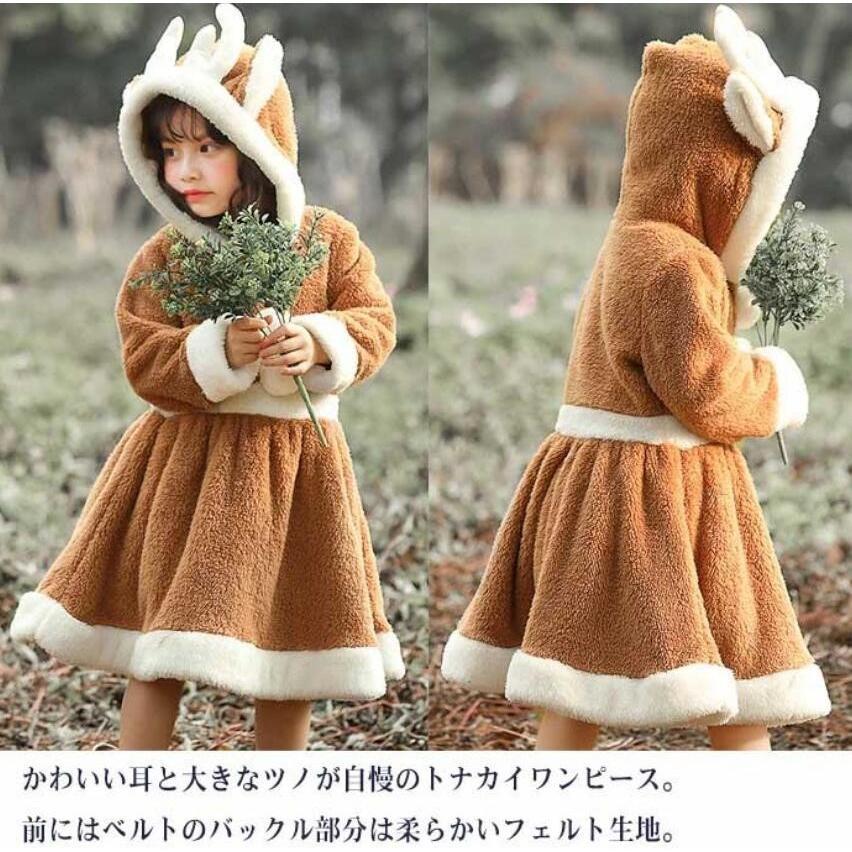  солнечный ta костюмированная игра Kids Рождество костюм костюм девочка менять оборудование Santa Claus северный олень One-piece детский Рождество одежда маскарадный костюм 