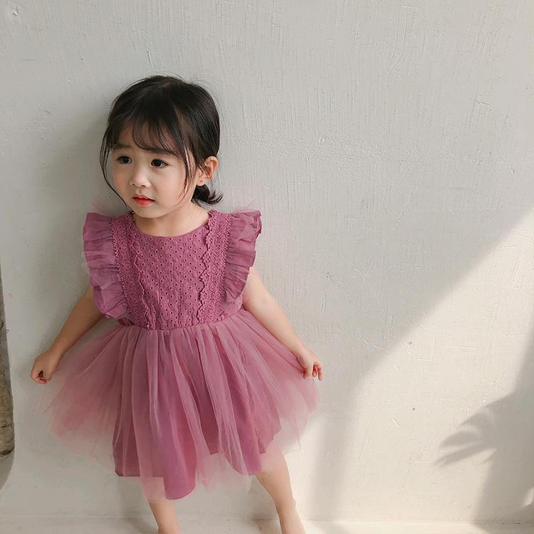  Kids One-piece child dress girl baby dress child baby celebration of a birth baby clothes chu-ru soft child clothes .. type The Seven-Five-Three Festival .. three . lace ribbon Korea manner 