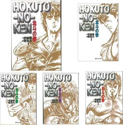北斗の拳文庫版コミック　全１５巻完結セッ （文庫は　　２２－１５） 武論尊　作　原　哲夫　画の商品画像