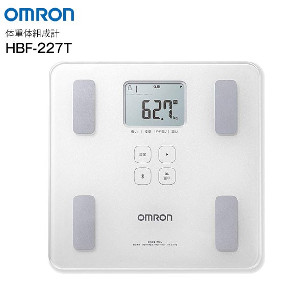  Omron весы масса измеритель состава тела определитель пропорций жира kalada скан смартфон синхронизированный OMRON сияющий белый HBF-227T-SW