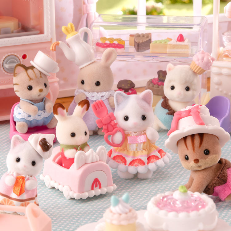  Sylvanian Families baby collection - baby cake party series -(1BOX) [CP-KS] BB-11