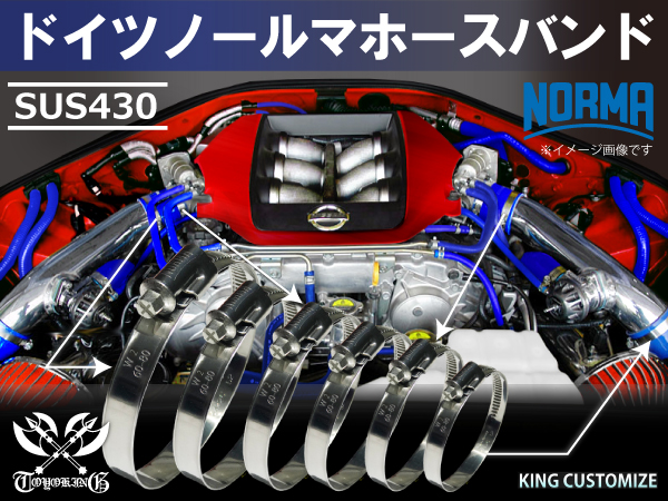 [1 шт ] Германия no-rumaNORMA жаростойкий шланг частота SUS430 100-120mm ширина 12mm Motor Sport универсальный товар 