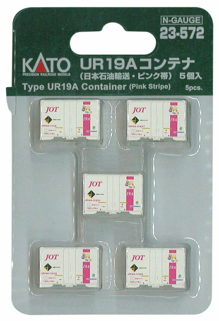 カトー KATO UR19Aコンテナ（日本石油輸送・ピンク帯）5個入り 23-572