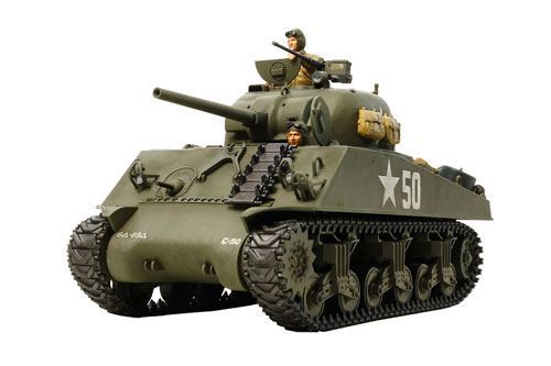 アメリカ M4A3シャーマン戦車 （シングルモーターライズ仕様） （1/35スケール 戦車（シングル） 30056）の商品画像
