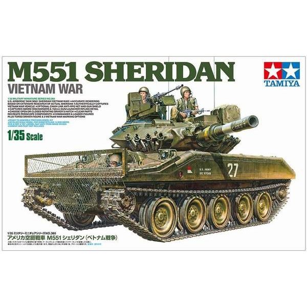 アメリカ 空挺戦車 M551 シェリダン （ベトナム戦争） （1/35スケール 1/35 ミリタリーミニチュア、No.365 35365）の商品画像