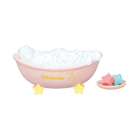  Sanrio LittleTwinStars Kirakira ....ba baby's bib m[1..... bath!][ cat pohs un- possible ](RM)