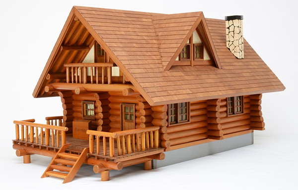 浅草寺 雷門 （塗装タイプ） （1/50スケール 木製模型） 建物