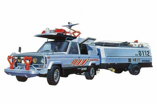 アオシマ サファリ 4WD ＆タンク車 （1/24スケール 西部警察 No.6
