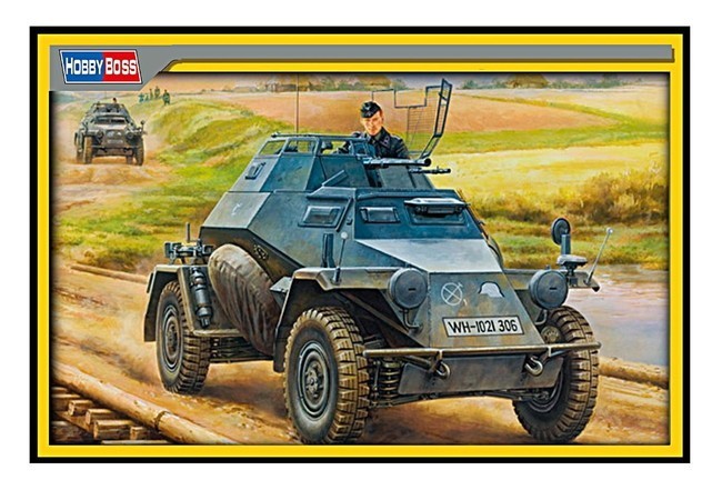 ホビーボス ドイツ Sd.Kfz.222 装甲偵察車 中期型（1/35スケール ファイティングヴィークル 80149） ミリタリー模型の商品画像