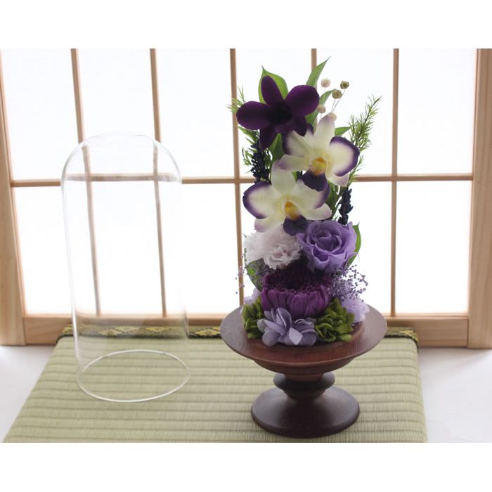 [ free shipping ]. flower preserved flower dome arrange .... flower .... O-Bon new tray 