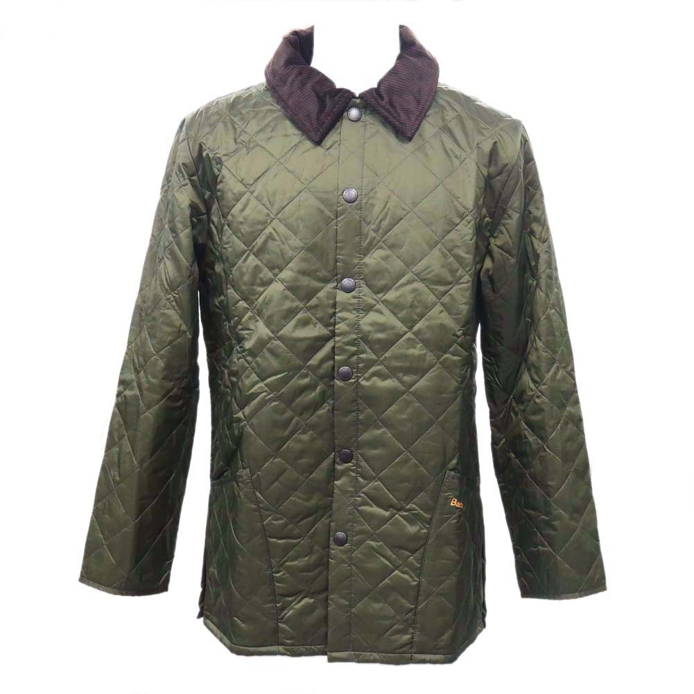 BARBOUR Bab a- мужской стеганная куртка MQU0001 / LIDDESDALE QUILT оливковый 