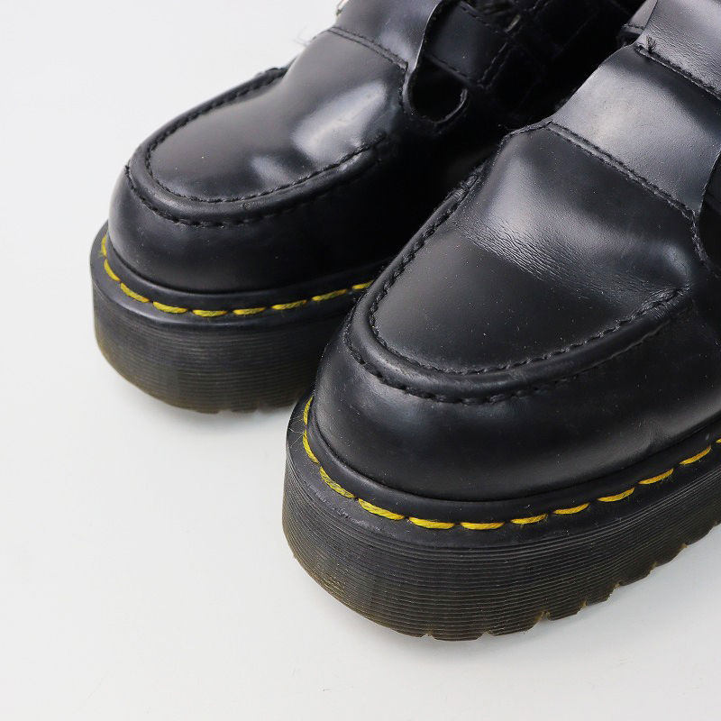  Dr. Martens Dr. Martens BELLE толщина низ Loafer UK4/ черный 2 ремешок балка кожа обувь 23cm[2400013712774]