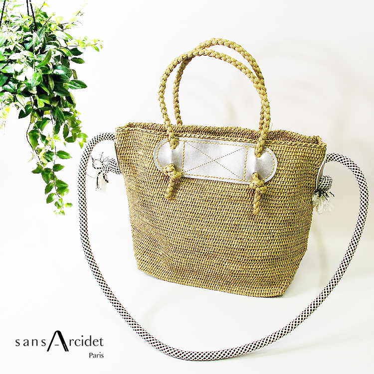 Sans Arcidet солнечный arusiteATACAMA BAG S натуральная кожа телячья кожа металлик кожа черновой .a2WAY корзина сумка большая сумка сумка на плечо THE/CP PLATA