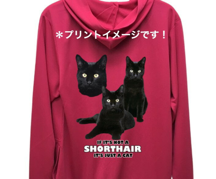  Kuroneko черный кошка чёрный кошка кошка cat кошка кошка dry Zip Parker тонкий длинный рукав прогулка спорт море морской одежда Zip выше ультрафиолетовые лучи UV cut мужской 