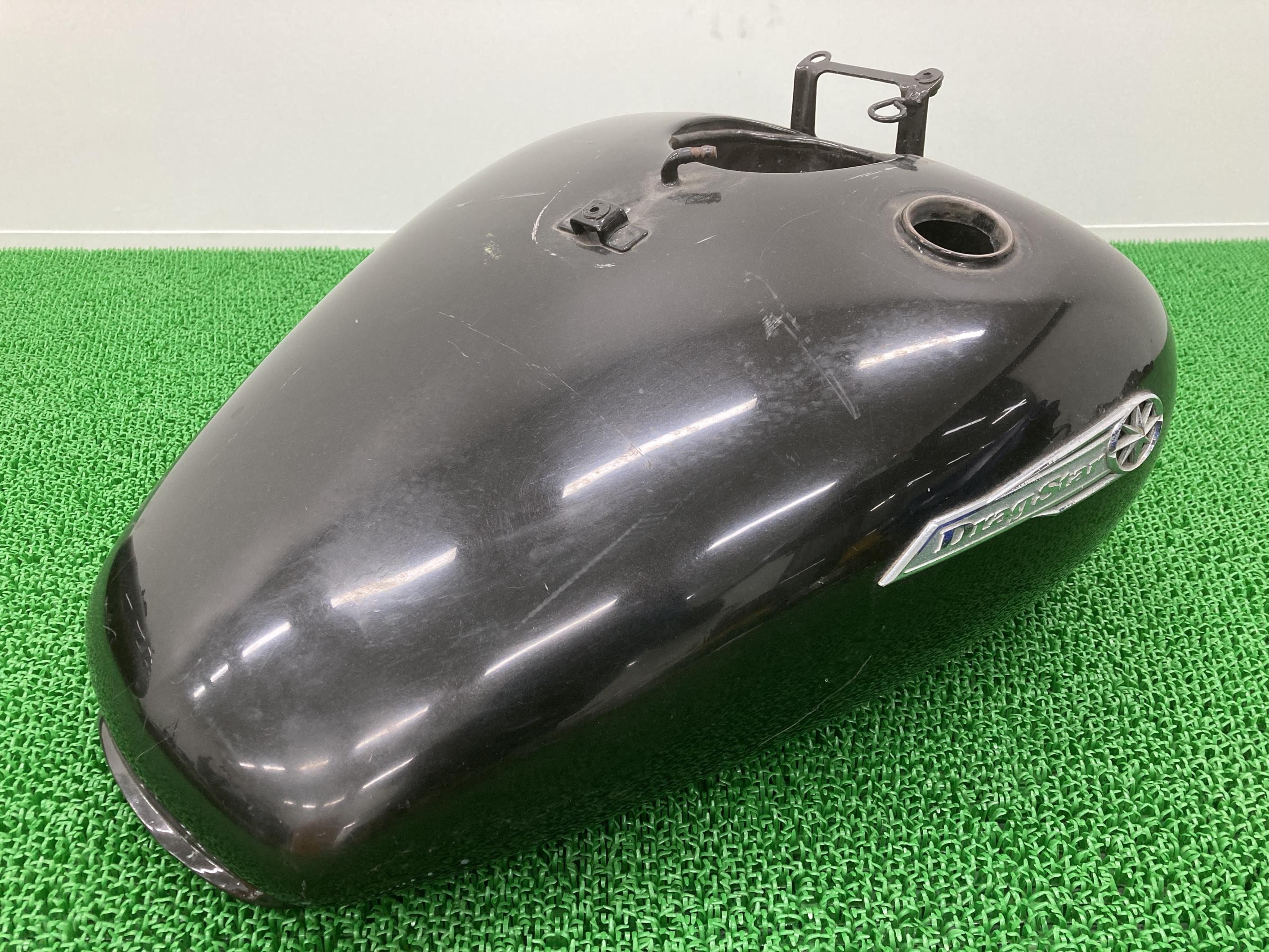  dragster 400 tanker Yamaha original used black metallic 4TR cook tanker emblem gasoline tank restoration material . custom material .