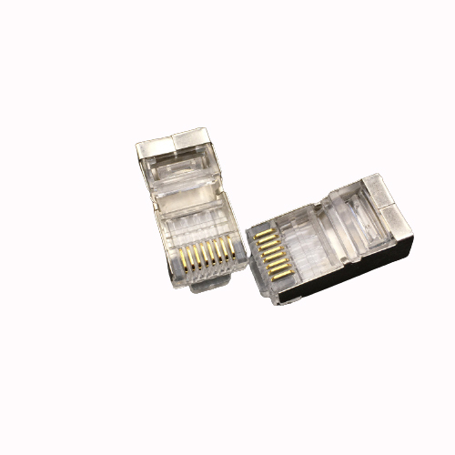 LAN штекер 2 шт. комплект прозрачный RJ45 металл покрытие адаптер CAT6A соответствует 8Pin 10Gbps соответствует Giga оптическая схема соответствует супер высокая скорость сообщение LAN кабель собственное производство инструмент DIY товары 