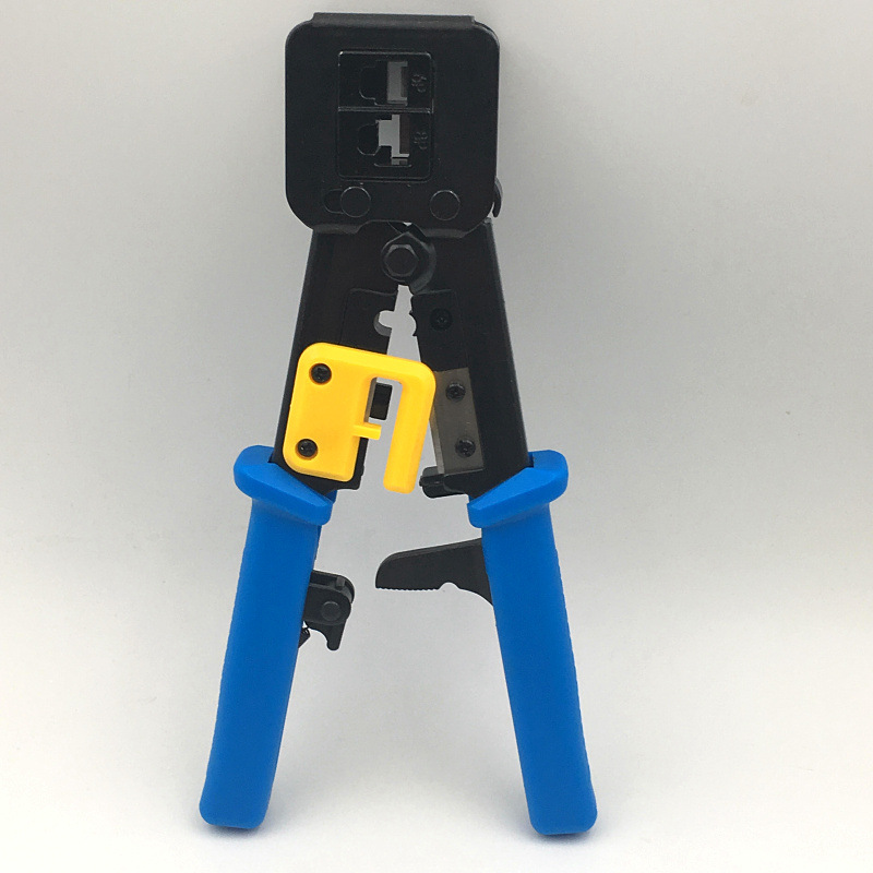 LAN cable plug pressure put on machine penetrate correspondence pressure put on bench caulking tool RJ45/RJ11 8P/6P. connector LAN tool telephone modular processing tool ratchet type cable cutter 