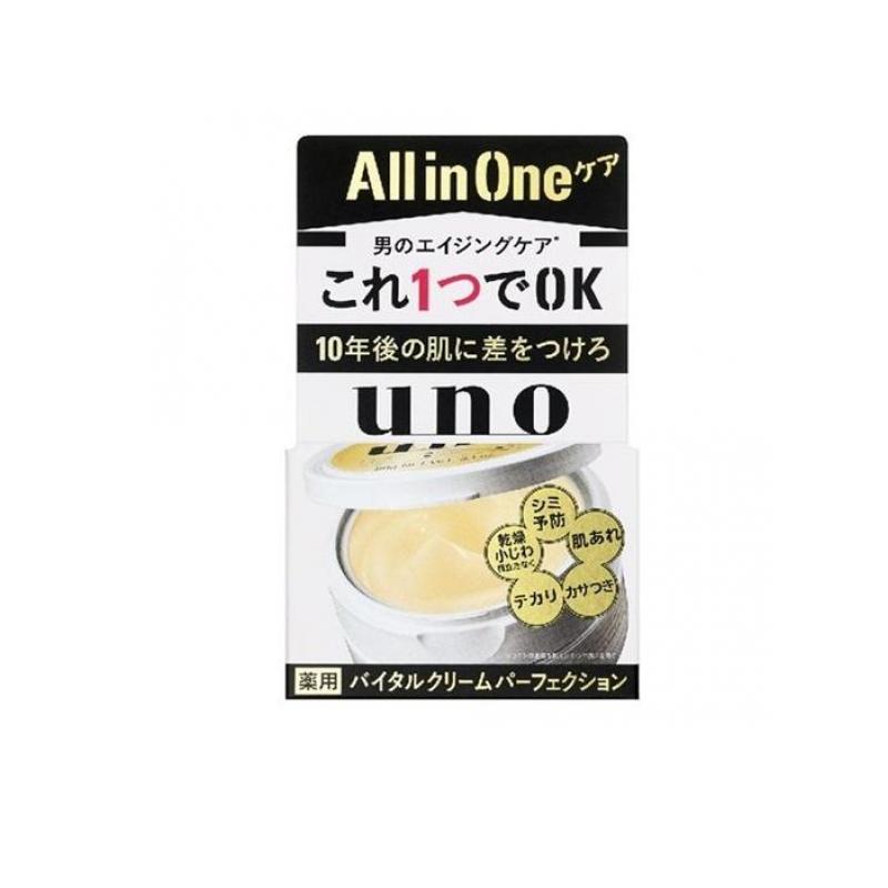  men's all-in-one medicine for skin care Shiseido UNO Uno baitaru cream pa-fe comb .n90g (1 piece )