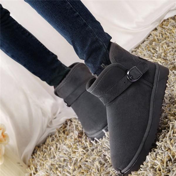  мутон ботинки короткие сапоги женский ботинки обувь боа ботинки Flat low каблук теплый защищающий от холода легкий осень-зима . скользить 