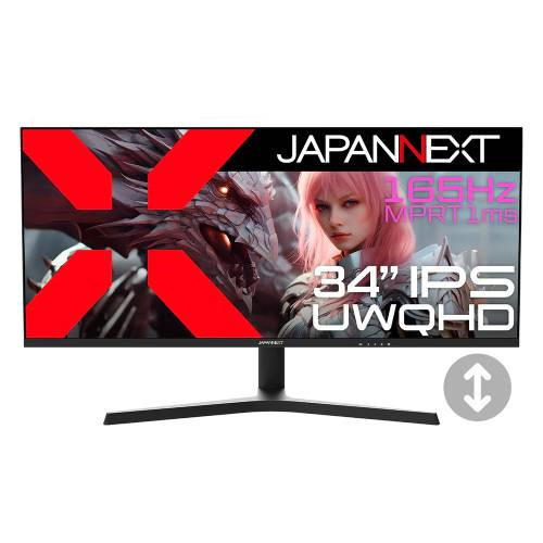 JAPANNEXT JN-IPS34G165UQ-HS パソコン用ディスプレイ、モニターの商品画像
