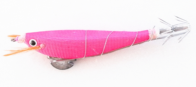 エサ巻スッテMINI ピンク（BL夜光）の商品画像