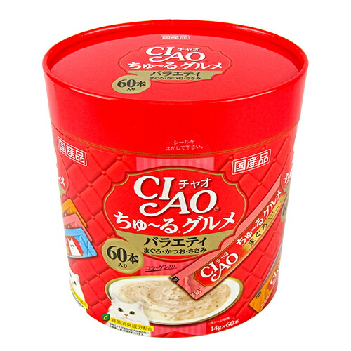  cat food chu-ru cat ..-. cat bait Ciao ..-. bite CIAO..-. gourmet ...* and .* chicken breast tender variety 14g×60 pcs insertion collagen entering 