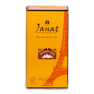 Janat ジャンナッツ ブラック エベレストチャイ ティーバッグ 25袋 ×1セット ティーバッグ紅茶の商品画像