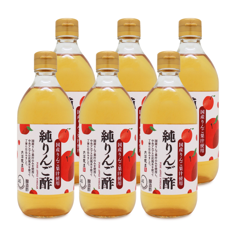 内堀醸造 純りんご酢 500ml×6本の商品画像