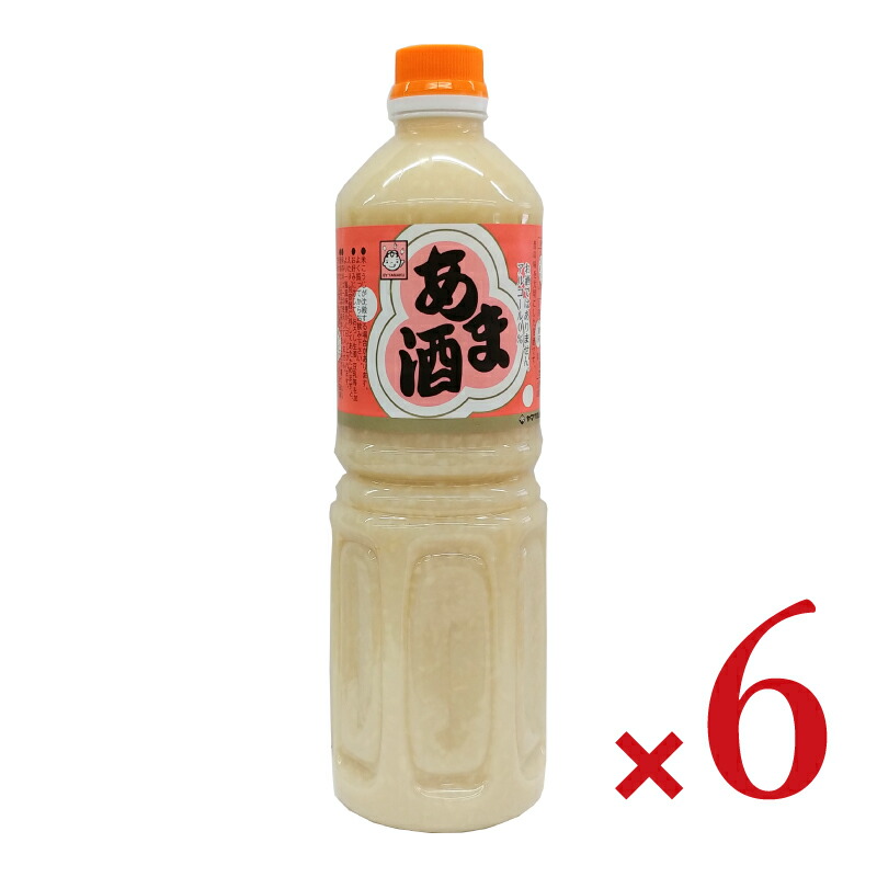 ヤマク食品 あま酒 ストレート 1000ml ペットボトル × 6本の商品画像