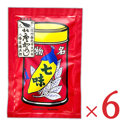 八幡屋礒五郎 七味 袋 18g×6袋の商品画像