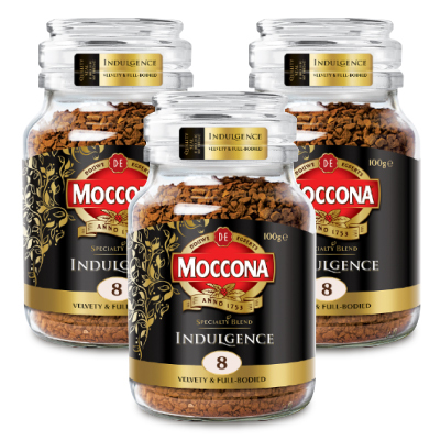 MOCCONA モッコナ インダルジェンス 瓶 100g×3 インスタントコーヒー